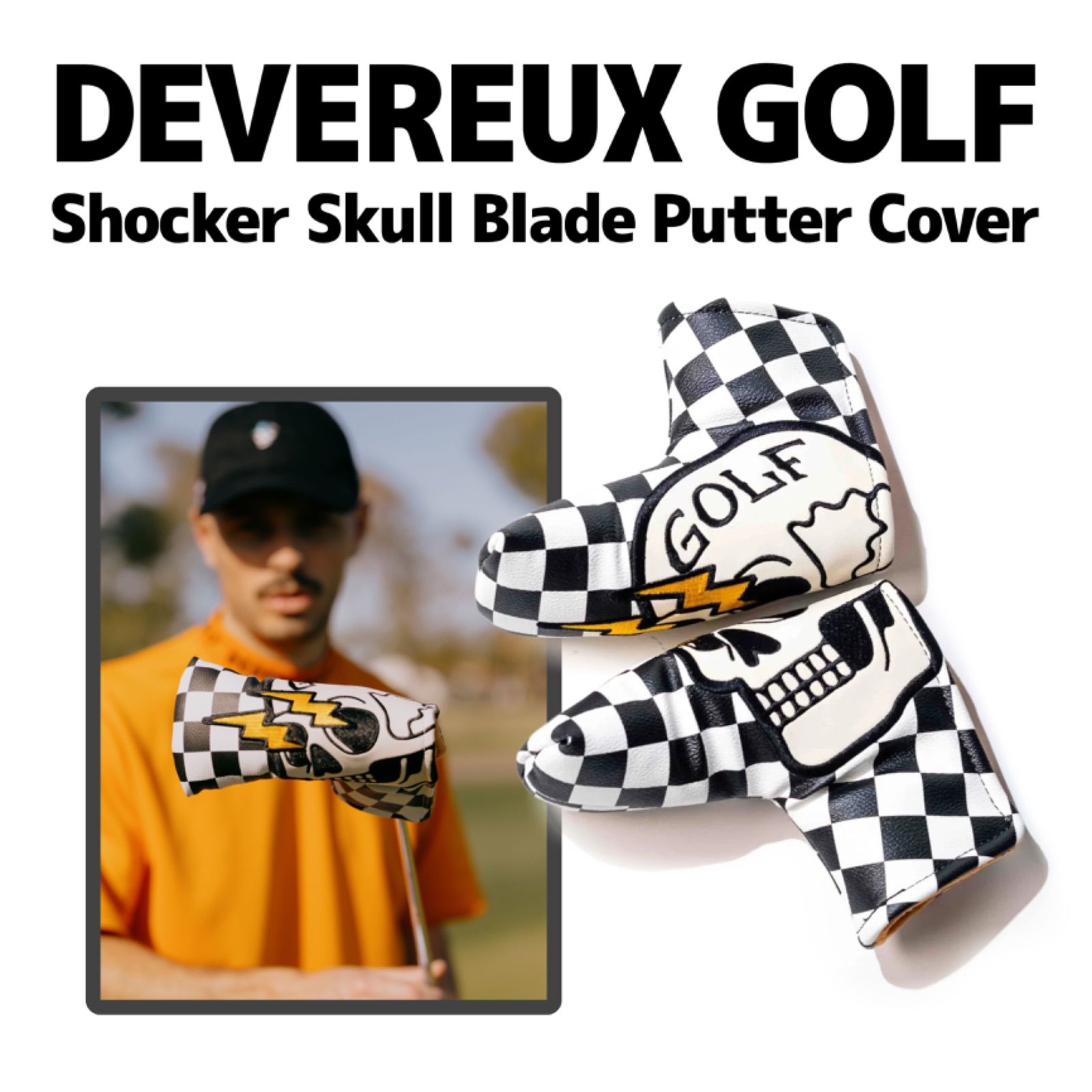 DEVEREUXGOLF スカルパターカバー