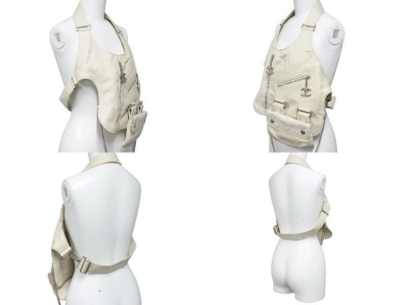 CHANEL シャネル レザーベスト ヴィンテージ ココマーク 8番台 2003年