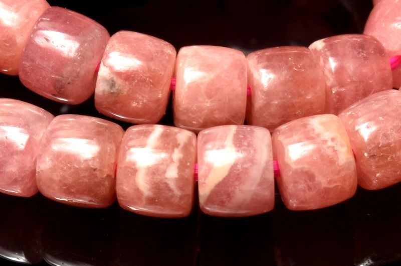 1点物】アルゼンチン産 インカローズ 4x5mm チューブ ブレスレット