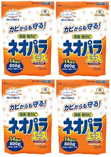 まとめ買い ネオパラエース 引き出し 衣装ケース用 防虫剤 800g×4個