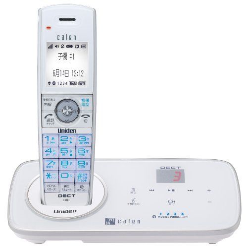 Uniden デジタルコードレス留守番電話機 可憐 子機1台タイプ ホワイト DECT3280 W
