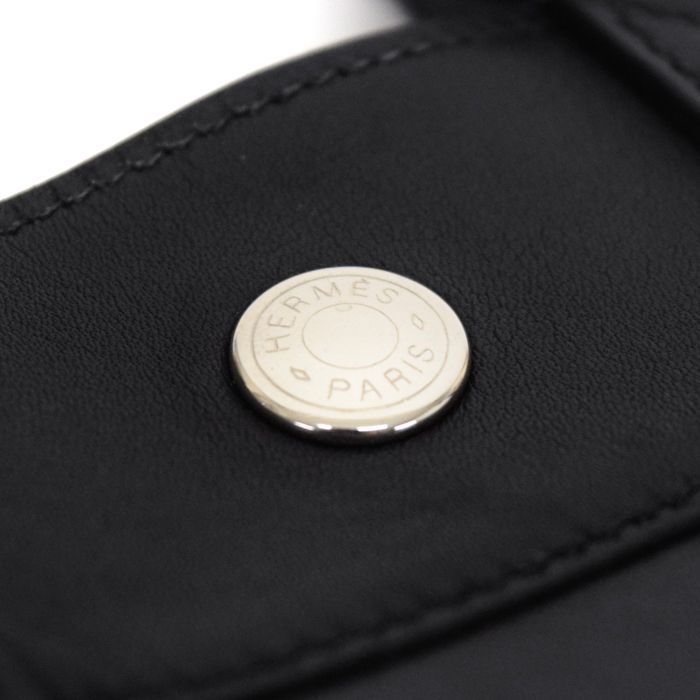 エルメス HERMES フールトゥ PM エヴァーカーフ (レザー) SV金具 □E