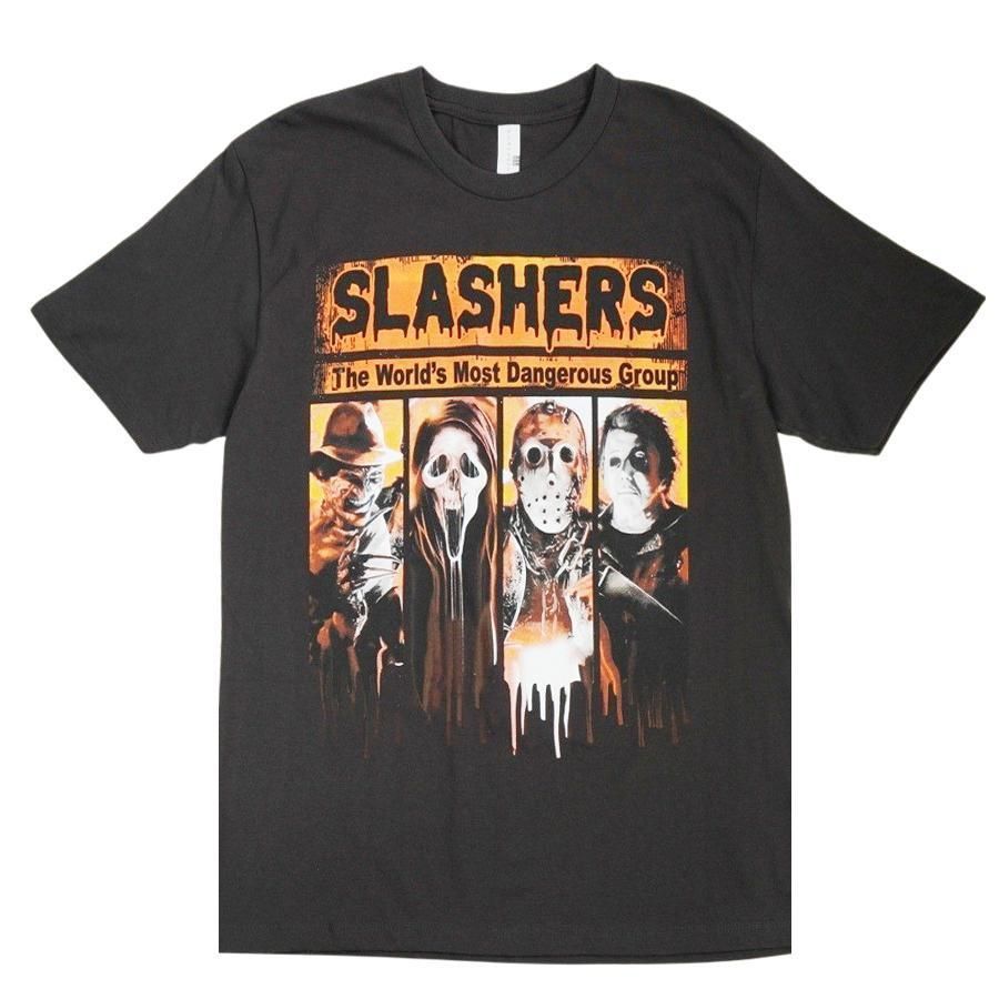 TシャツSLASHERS映画サイズ有ムービーホラーフレディジェイソン