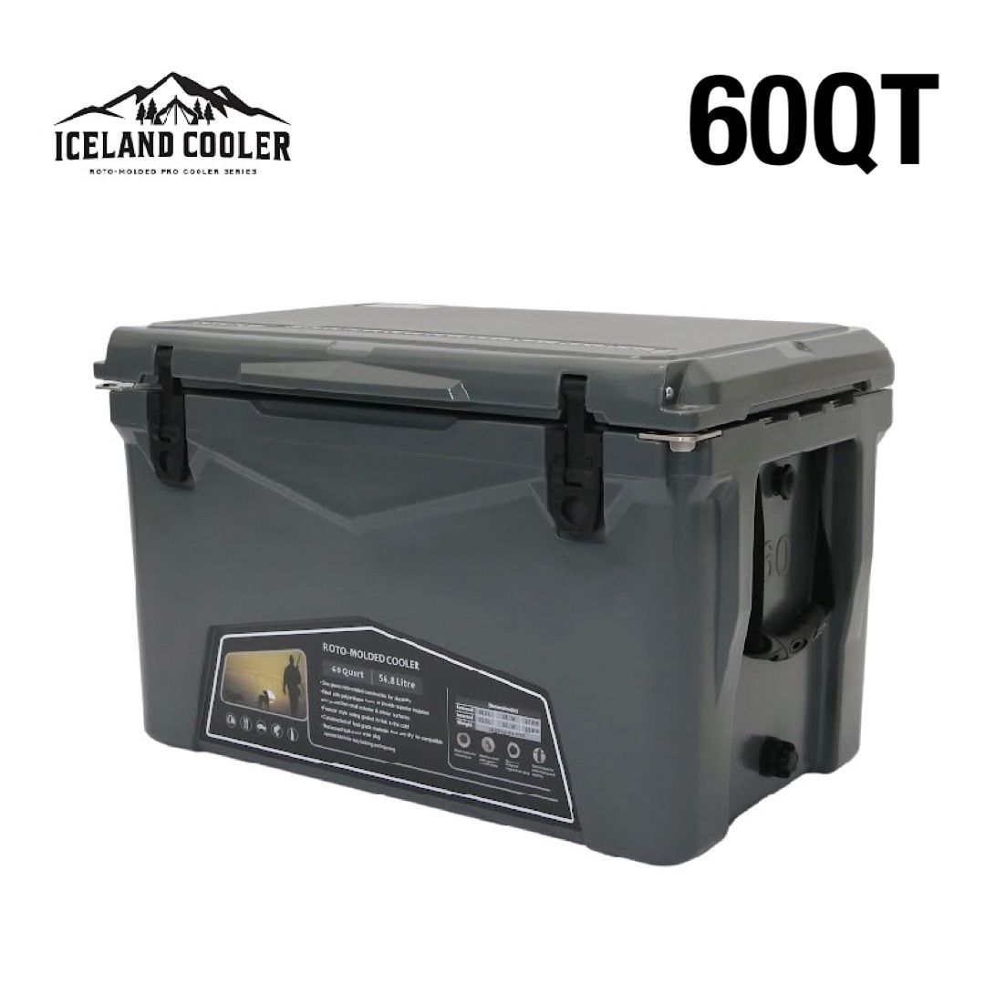 60QT ICELANDCOOLER アイスランドクーラー チャコールグレー