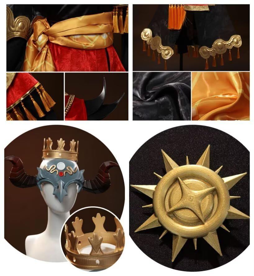 早い者勝ちです！ KK Juego 第五人格 フールズ ゴールド 罪悪の熔熱 コスプレ衣装 セット Cosplay 仮装 変装 撮影 ハロウィン ハロウィン セール中