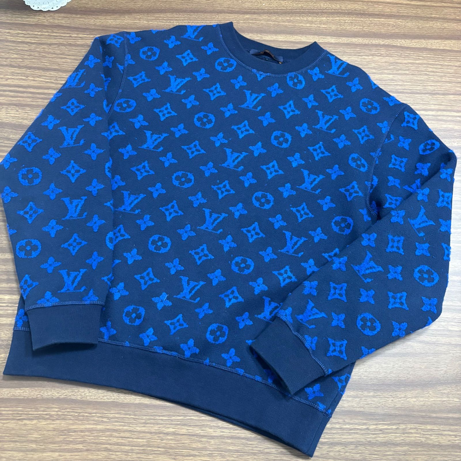 美品】LOUIS VUITTON ルイヴィトン モノグラムジャカードスウェット