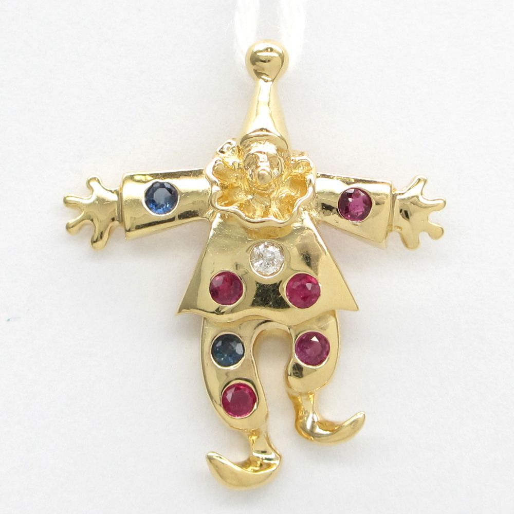 美品] k18 ペンダントヘッド/ルビー・ダイヤモンド 特別サービス