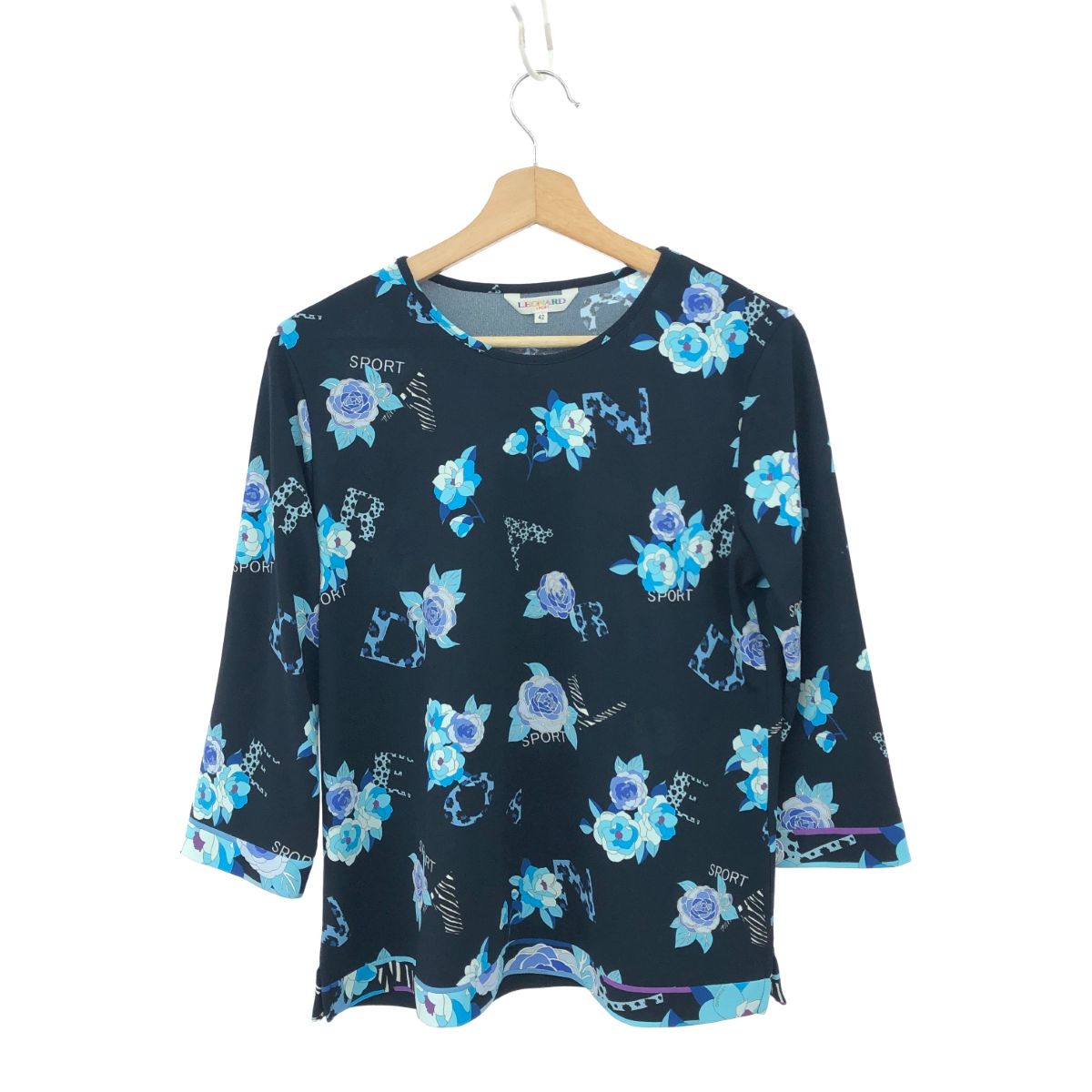 レオナール 花柄 カットソー ブラウス 42サイズ レオナール 花柄 カットソー ブラウス 42サイズ