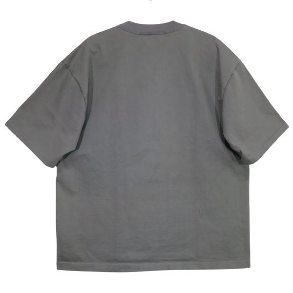 AURALEE オーラリー HEAVY WEIGHT TEE A24ST01SU ヘビーウェイト ポケット Tシャツ グレー クルーネック ショートスリーブ カットソー 半袖 ポケT サイズ5 octz