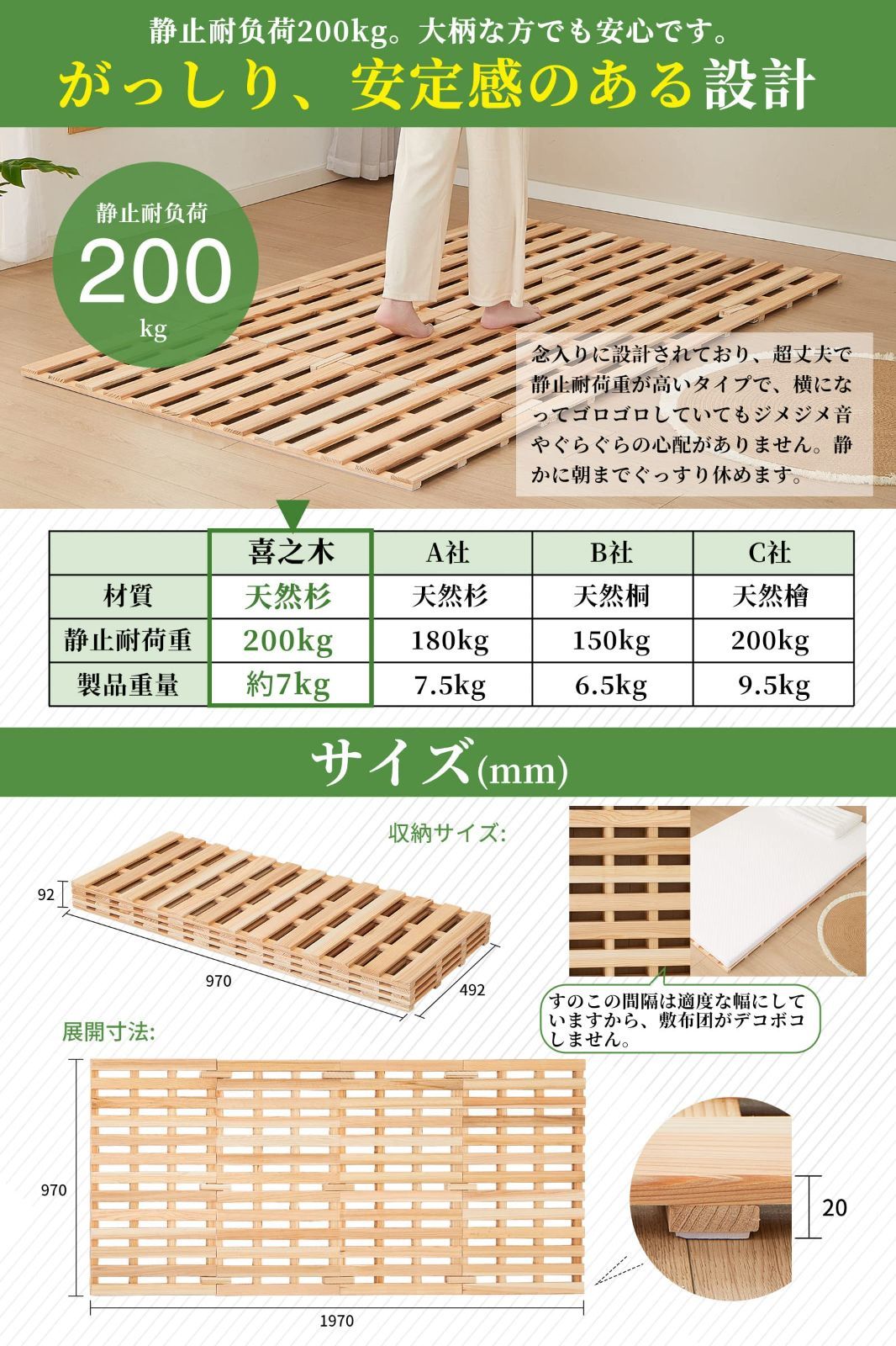 すのこマット