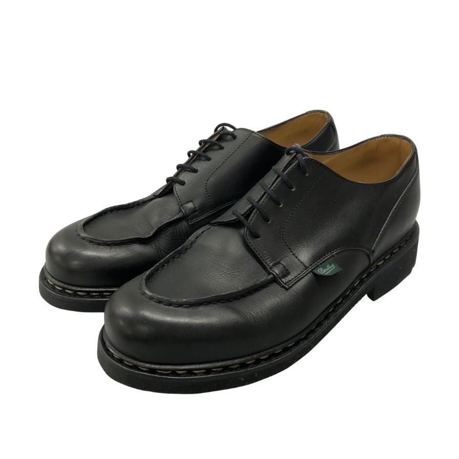 良品 PARABOOT シャンボード レザー シューズ サイズ 7.5 パラブーツ レザーシューズ Uチップ シャンボード メンズ サイズ7.5