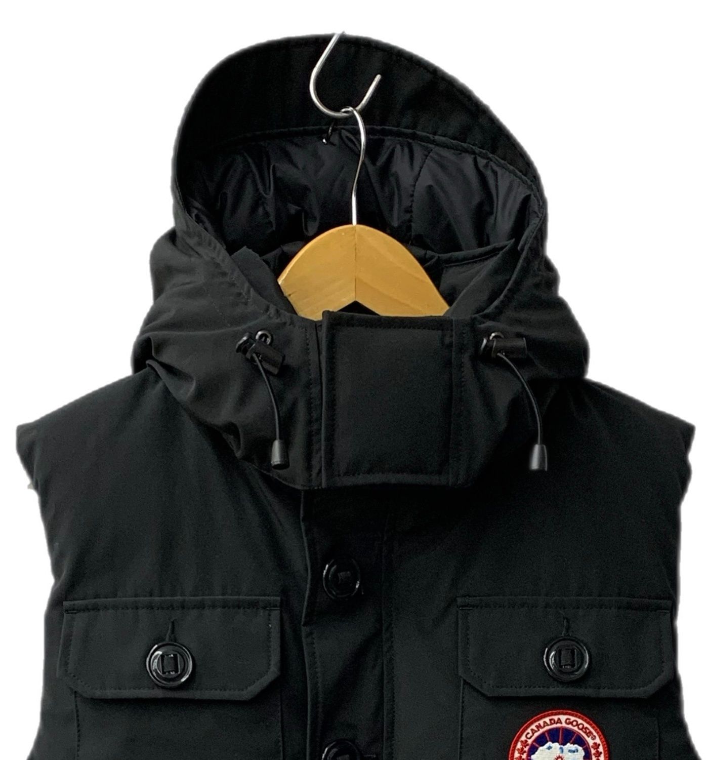 カナダグース CANADA GOOSE フード付きダウンベスト ベスト ブラック Mサイズ 201MT-2701 - メルカリ