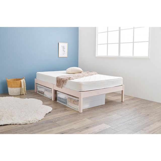 萩原 Hagihara 組立簡単 セミダブルベッド ウォッシュホワイト MB-5149SDWS 新生活 一人暮らし デザイン おしゃれ インテリア 家具 USTAUSTRALIA_COM_AU