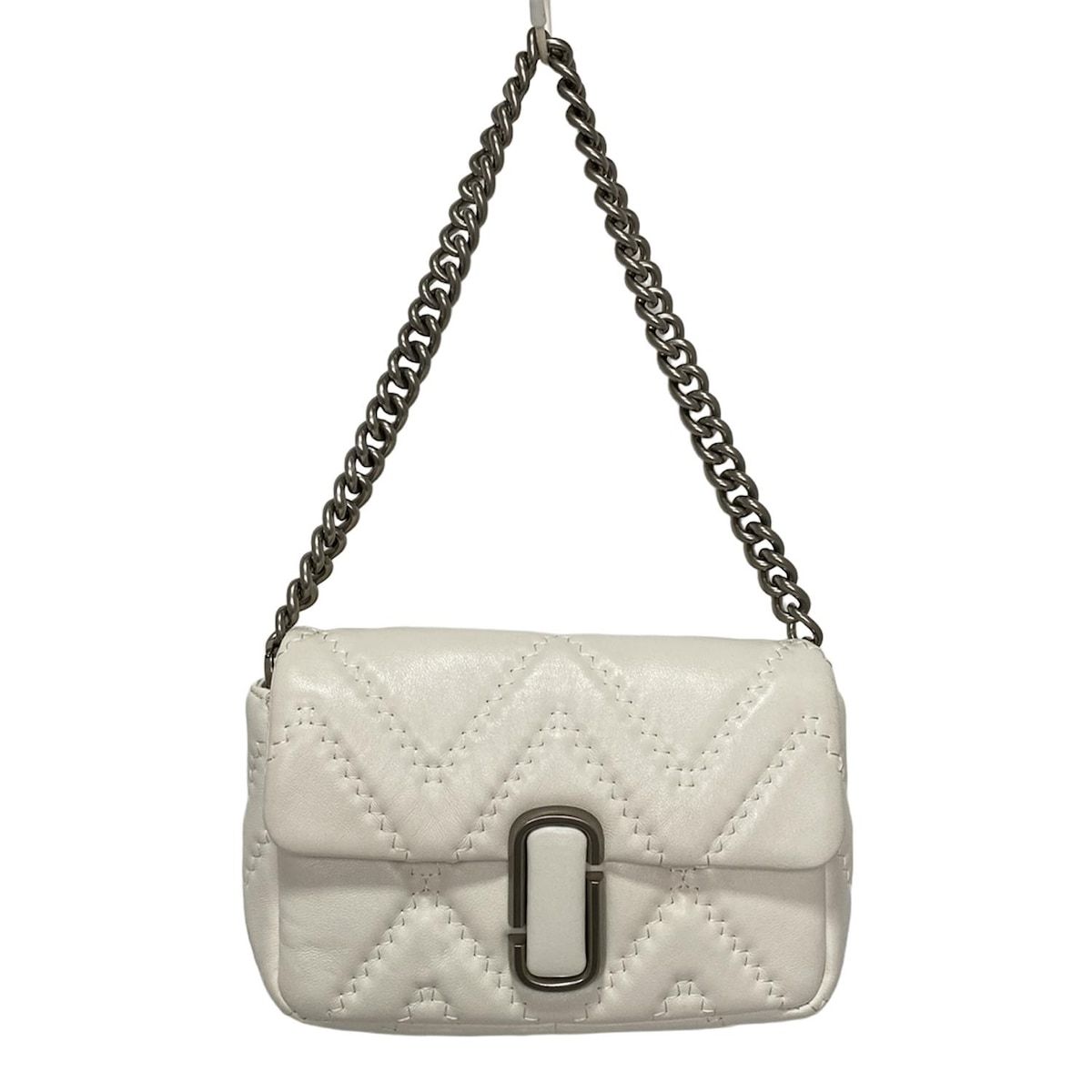 MARC JACOBS(マークジェイコブス) ショルダーバッグ - 白×シルバー 