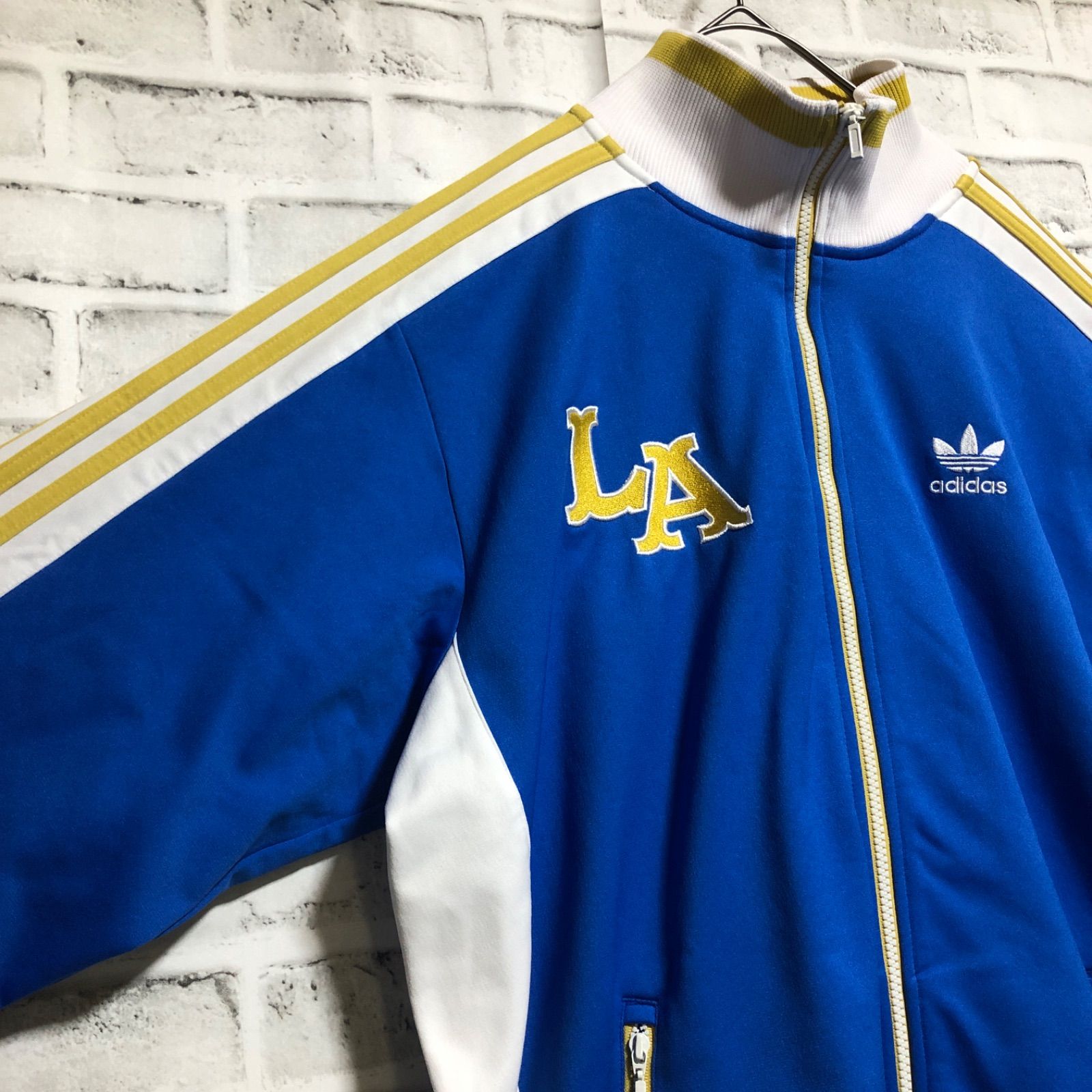 s⭐️adidas トラックジャケット/ジャージ L 刺繍 L.A.🇺🇸 vintage