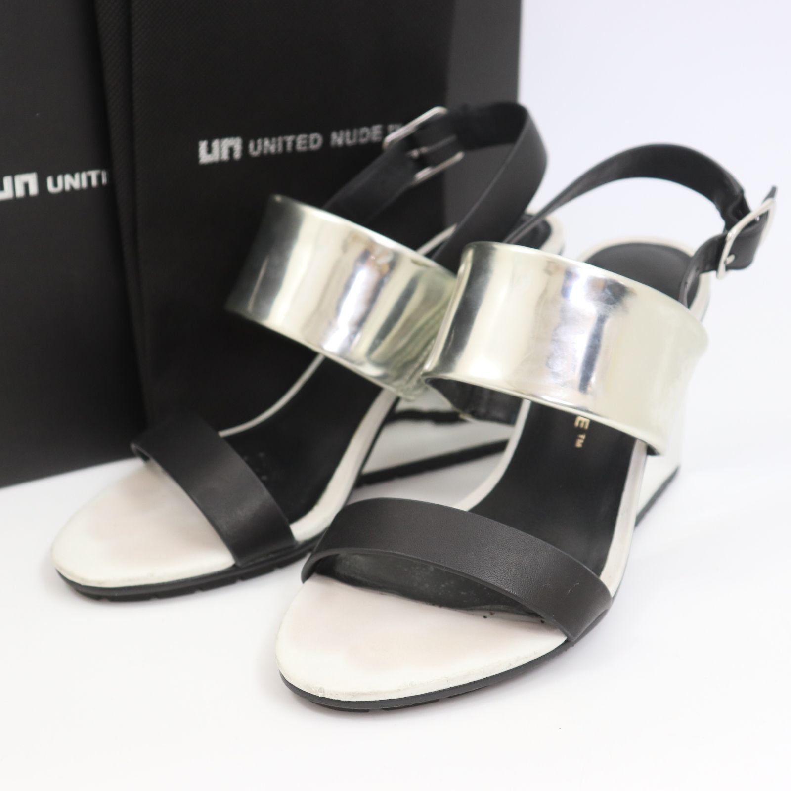 【未使用品】UNITED NUDE サイドジップヒールパンプス 36 UNITED NUDE/パンプス/36/GRY : セカンドストリートYahoo!店 - 通販