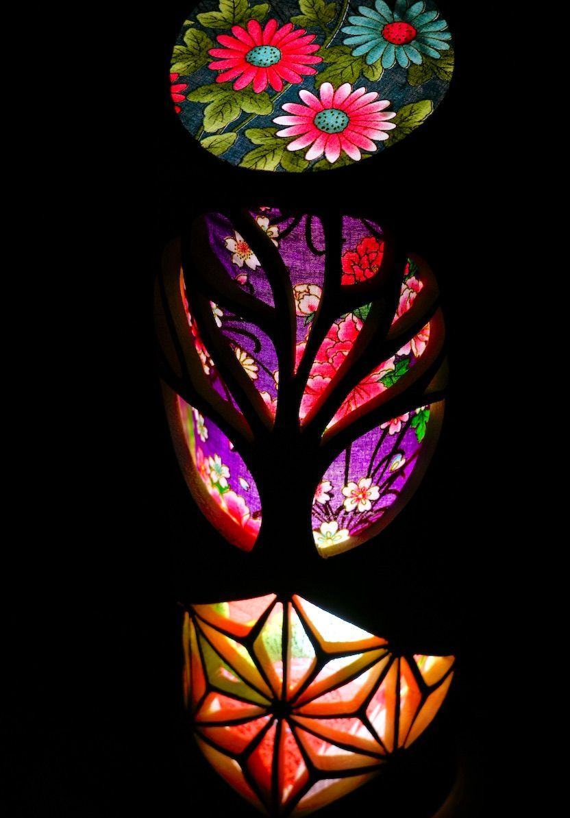 竹灯り・竹あかり・竹灯籠　～～ 癒しの灯り　華衣ライン★春華★～～ 竹灯り・竹あかり・竹灯籠 ～～ 癒しの灯り 華衣ライン☆華館