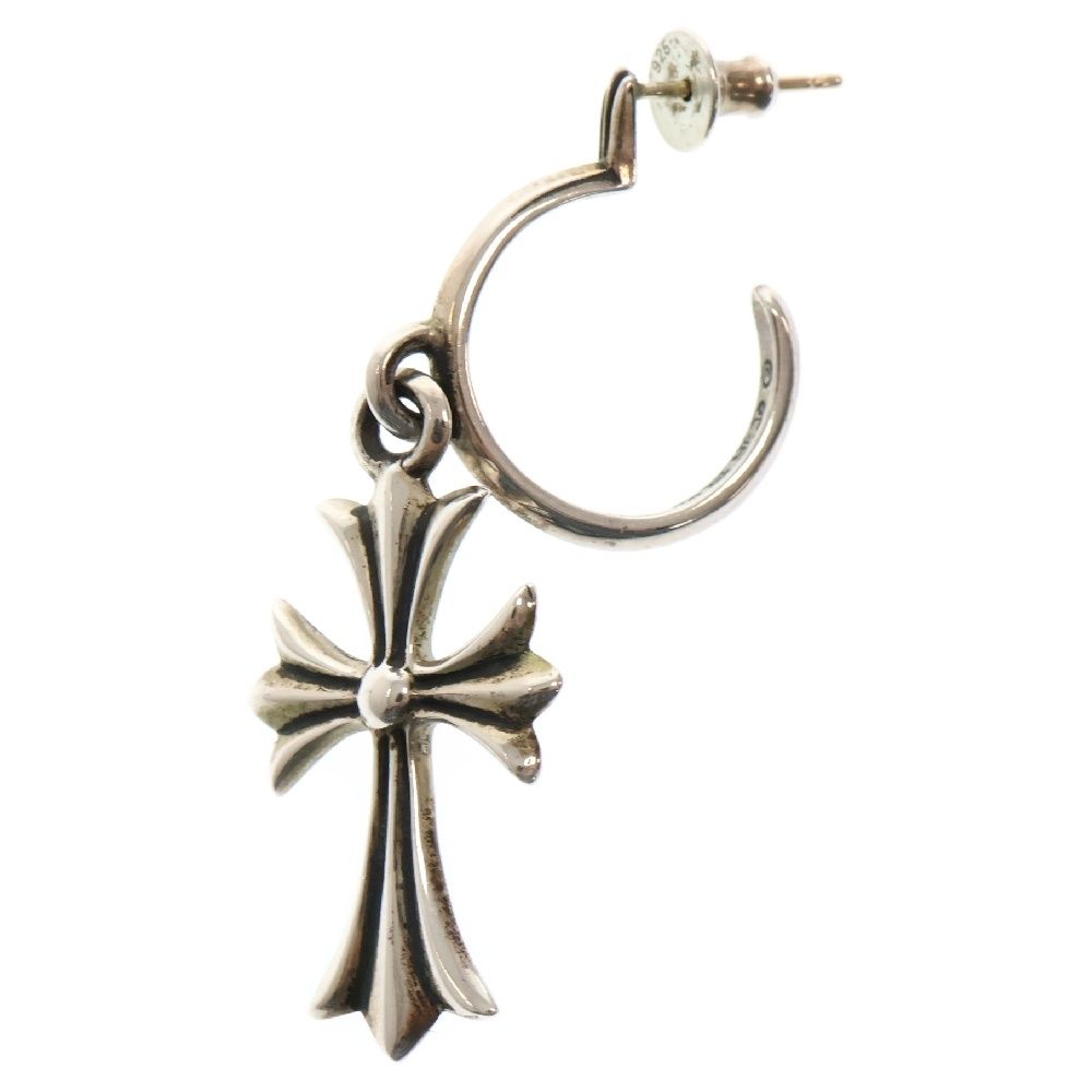 CHROME HEARTS クロムハーツ TINY CH CROSS タイニーCHクロス フープピアス シルバー BCA115