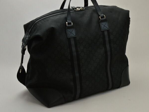 グッチ GUCCI 449180 G1XXN シマナイロン ボストンバッグ/旅行用
