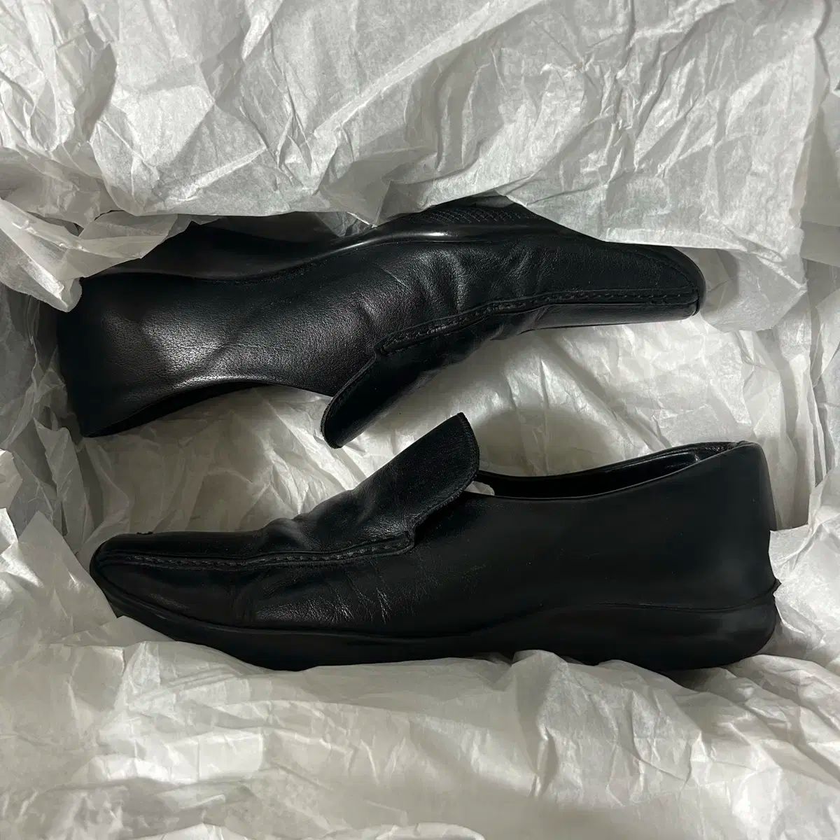 Prada sports slip on loafers