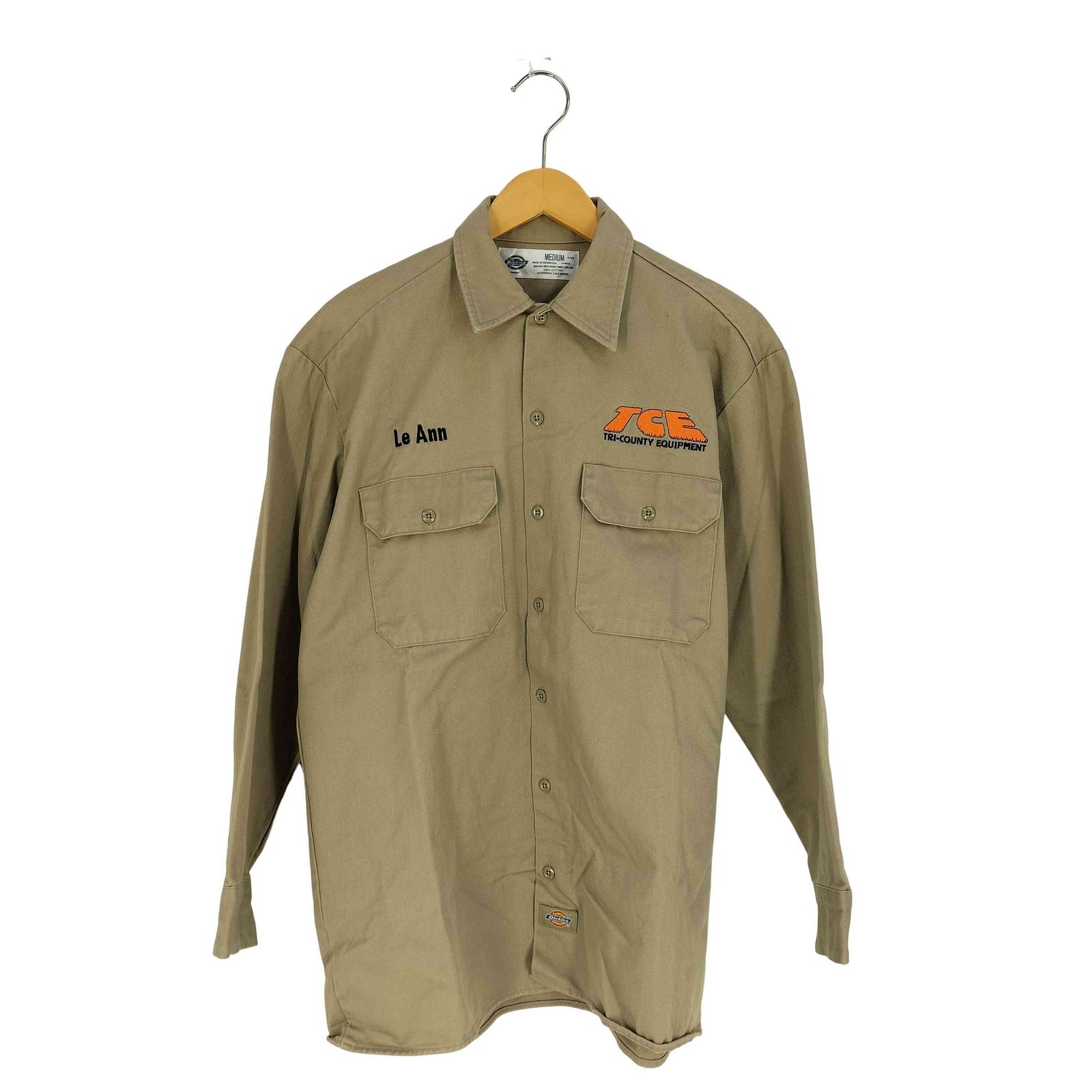 ディッキーズ Dickies 企業刺繍 ワークシャツ メンズ import：M 