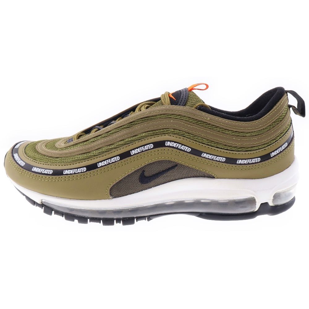 NIKE (ナイキ) ×UNDEFEATED AIR MAX 97 OLIVE アンディフィーテッド エアマックス 97 ローカットスニーカー カーキ US9.5/27.5cm DC4830-300