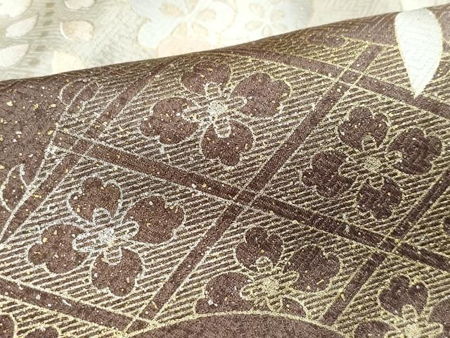 平和屋着物○訪問着 刺繍 雪輪花蝶文 暈し染め 金彩 正絹