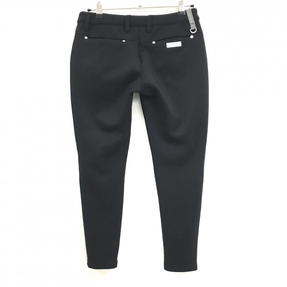 美品！BRIEFING GOLFブリーフィングゴルフ　サイドロゴ　ストレッチ　M ブリーフィング パンツ 黒 サイド立体ロゴ ストレッチ レディース M