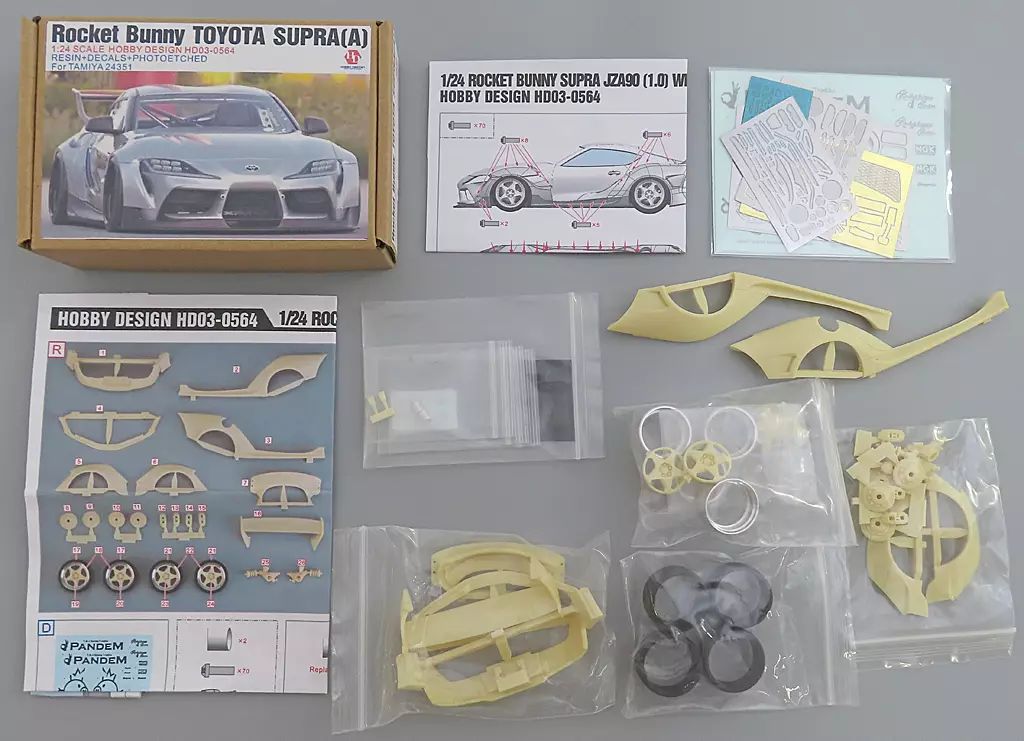 プラモデル 1|24 Rocket Bunny TOYOTA SUPRA A ディティールアップパーツ HD03-0564