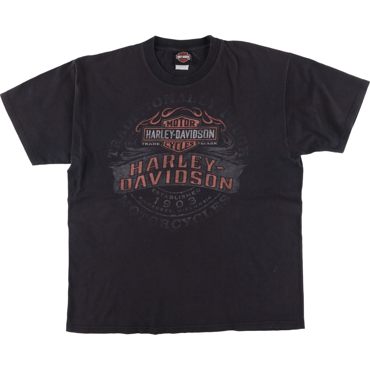 古着 ハーレーダビッドソン Harley-Davidson Hanes モーターサイクル バイクTシャツ メンズL相当|eaa537048