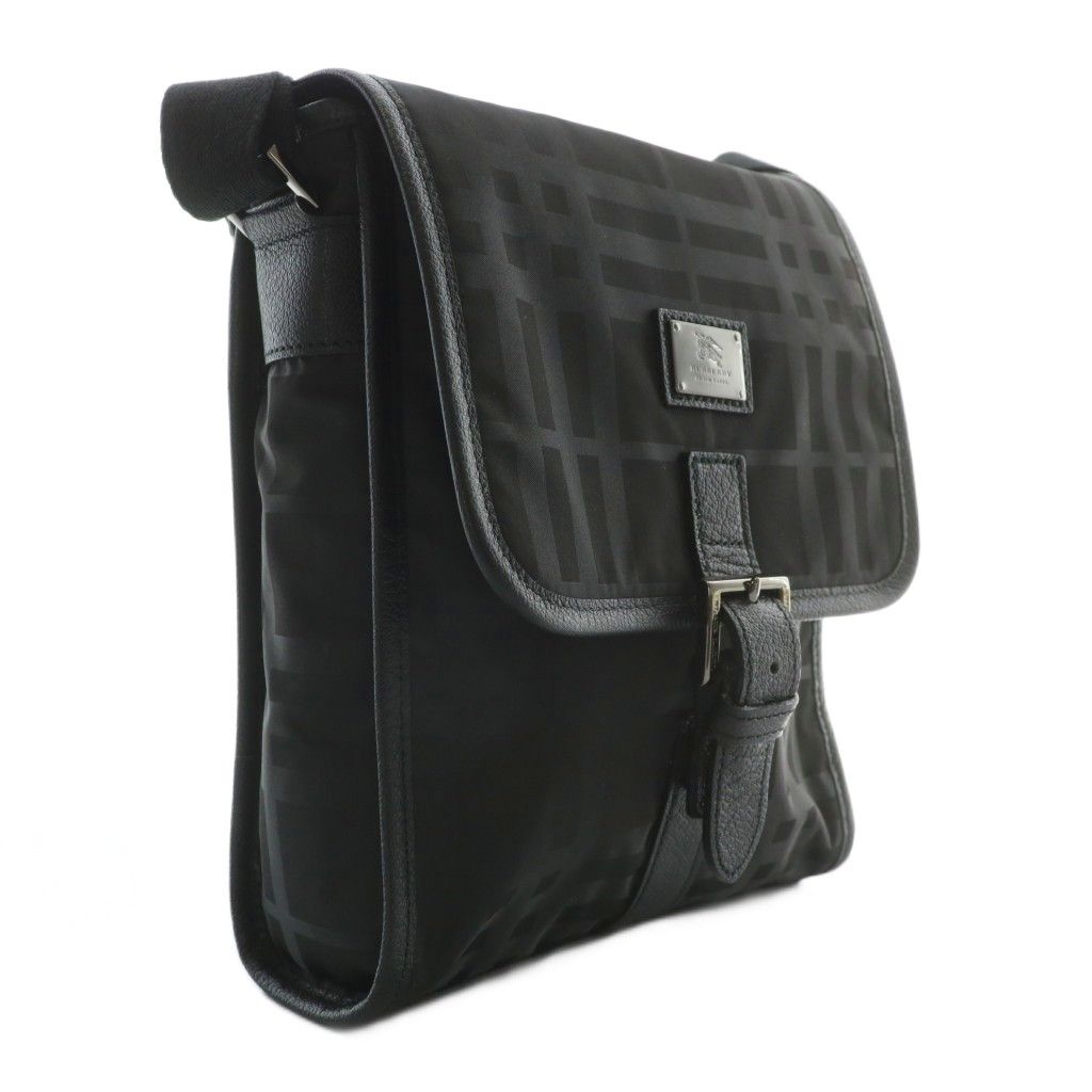 美品✨️BURBERRY ブラックナイロン ショルダーバッグ バーバリーブラックレーベル ナイロン ハンドバッグ