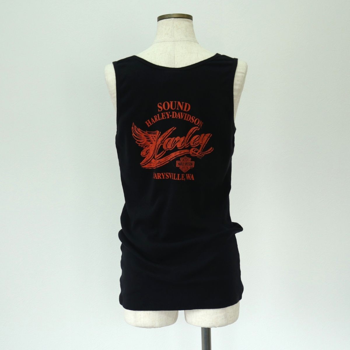 USA製 アメリカ製 ハーレーダビッドソン タンクトップ　ブラック 両面プリント USA製 アメリカ製 ハーレーダビッドソン タンクトップ ブラック 両面