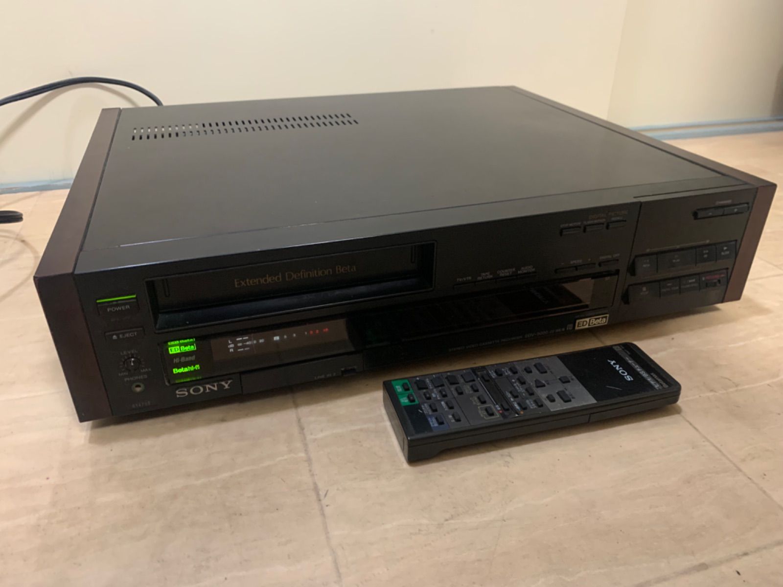 超希少】SONY EDV-5000 ベータビデオデッキ ジャンク品 説明書付き 
