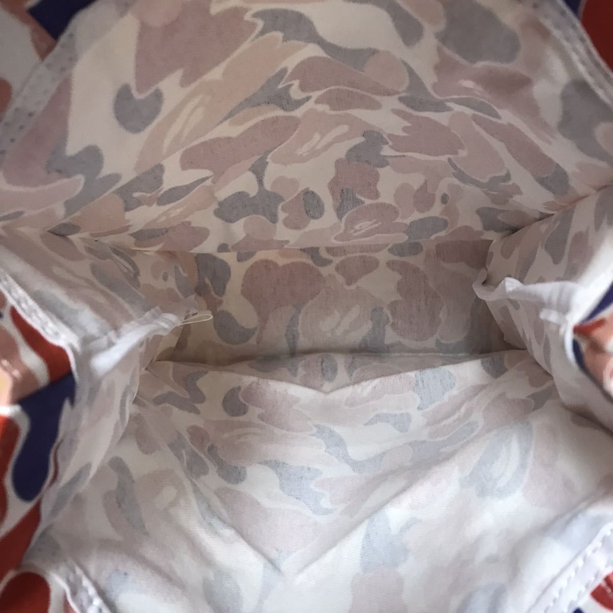 シリアルナンバー入り relax BAPE camo トートバッグ ベイプ 迷彩 
