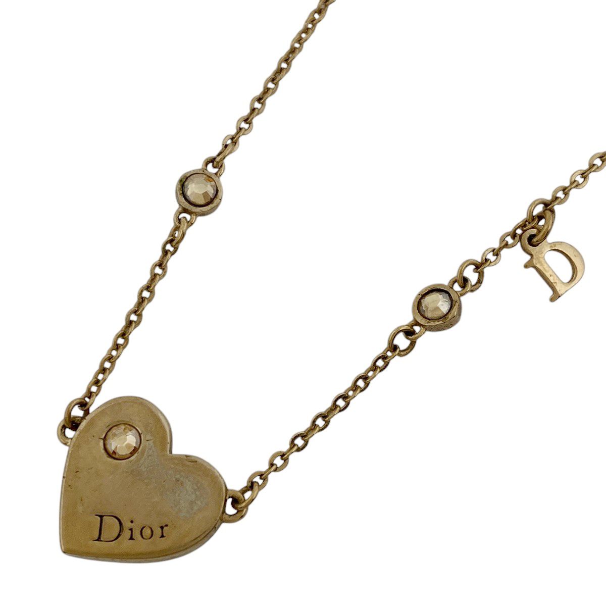 クリスチャンディオール Christian Dior ロゴ ラインストーン 