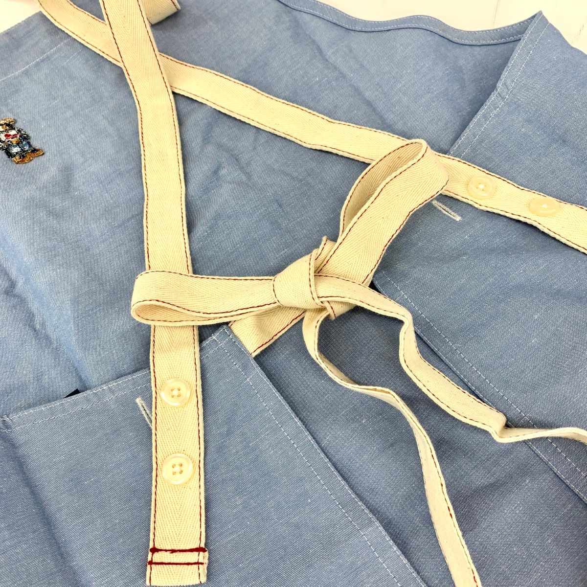 RALPH LAUREN 刺繍入り麻エプロン 【公式通販】