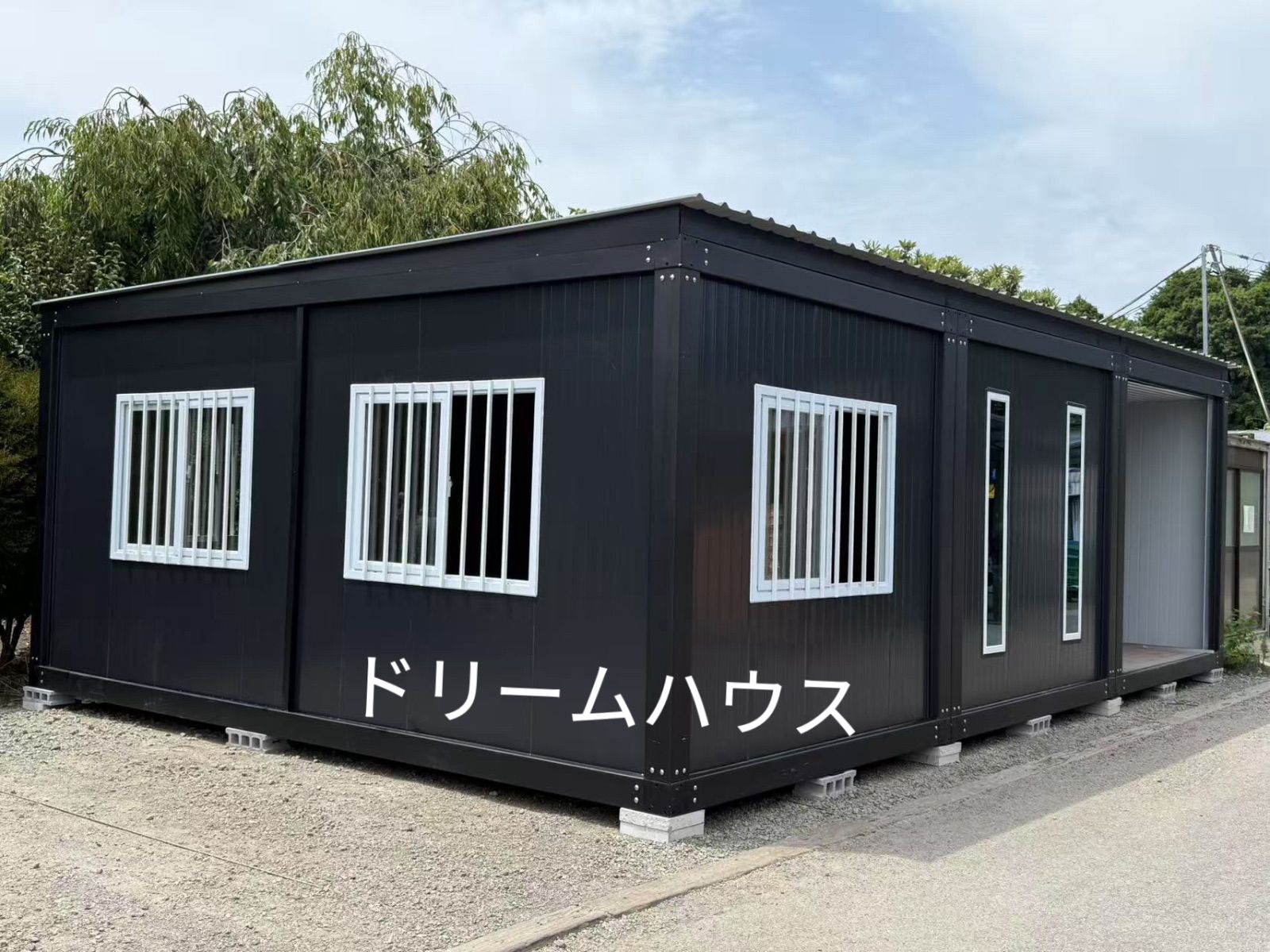 プレハブ勾配屋根3*6*2.8m3連結 実績 事務所 プレハブ プレハブハウス 