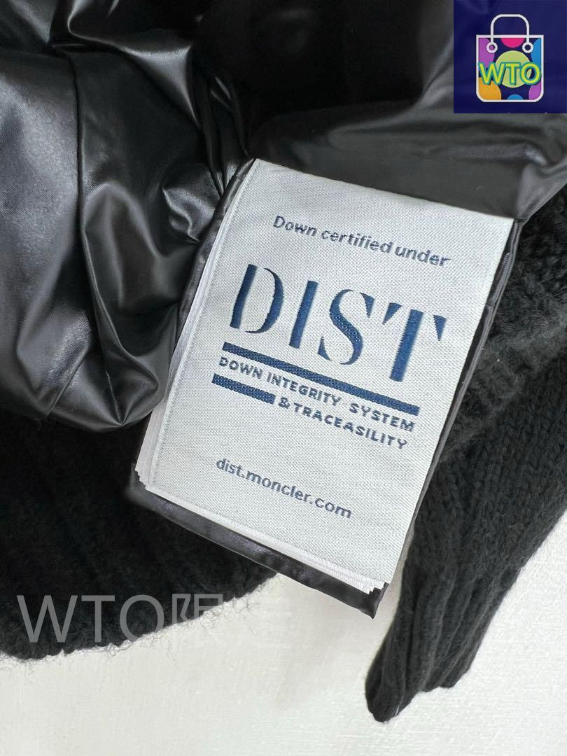 ダウンジャケット リブ編みハイネック｜