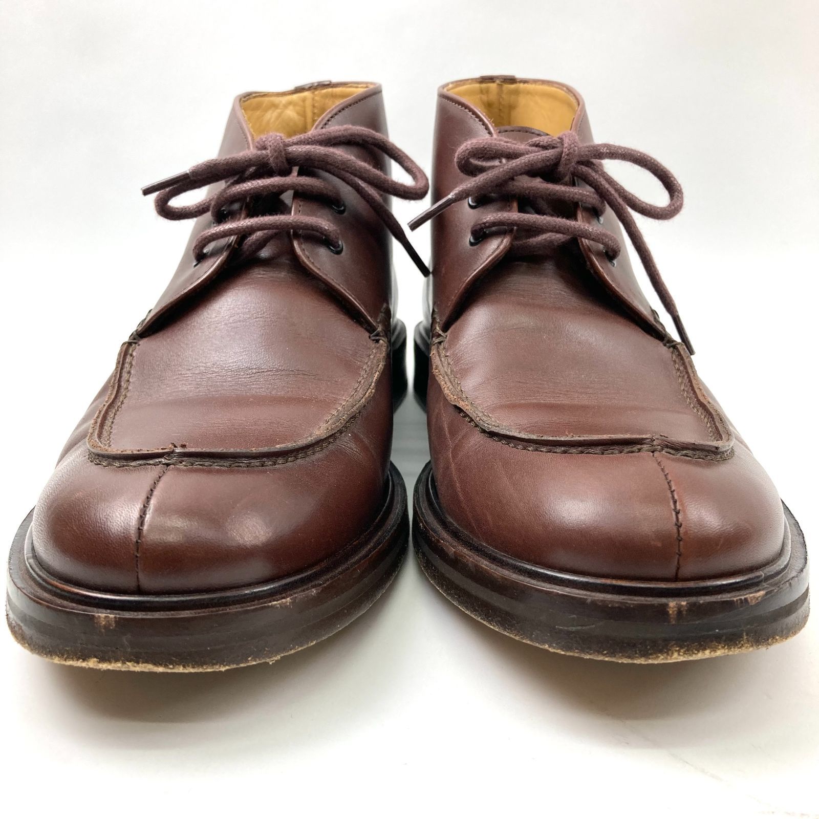 A.P.C. ブラウンレザーブーツ