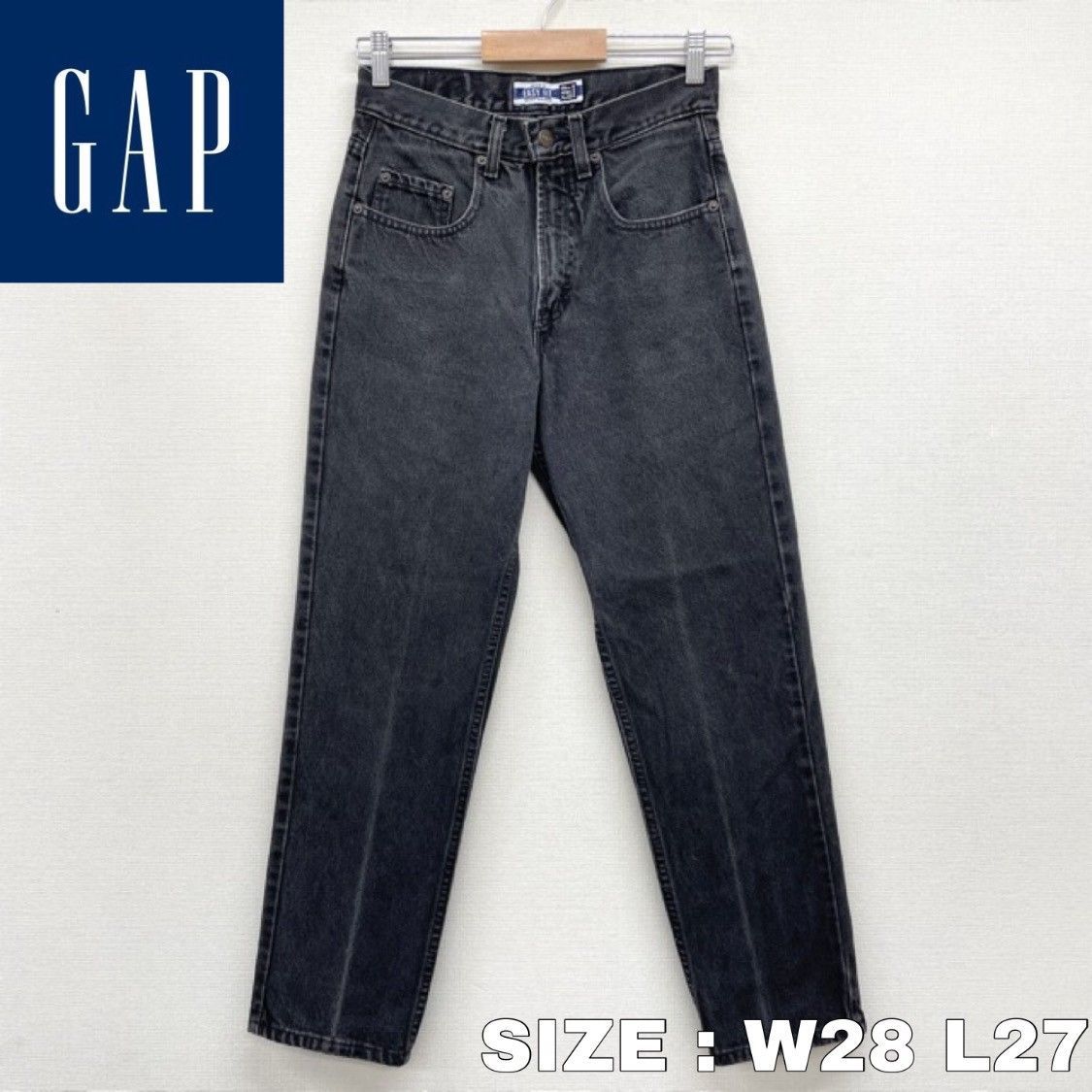 Gapギャップ　easy fit ブラックデニム　サイズ38 大きいサイズ