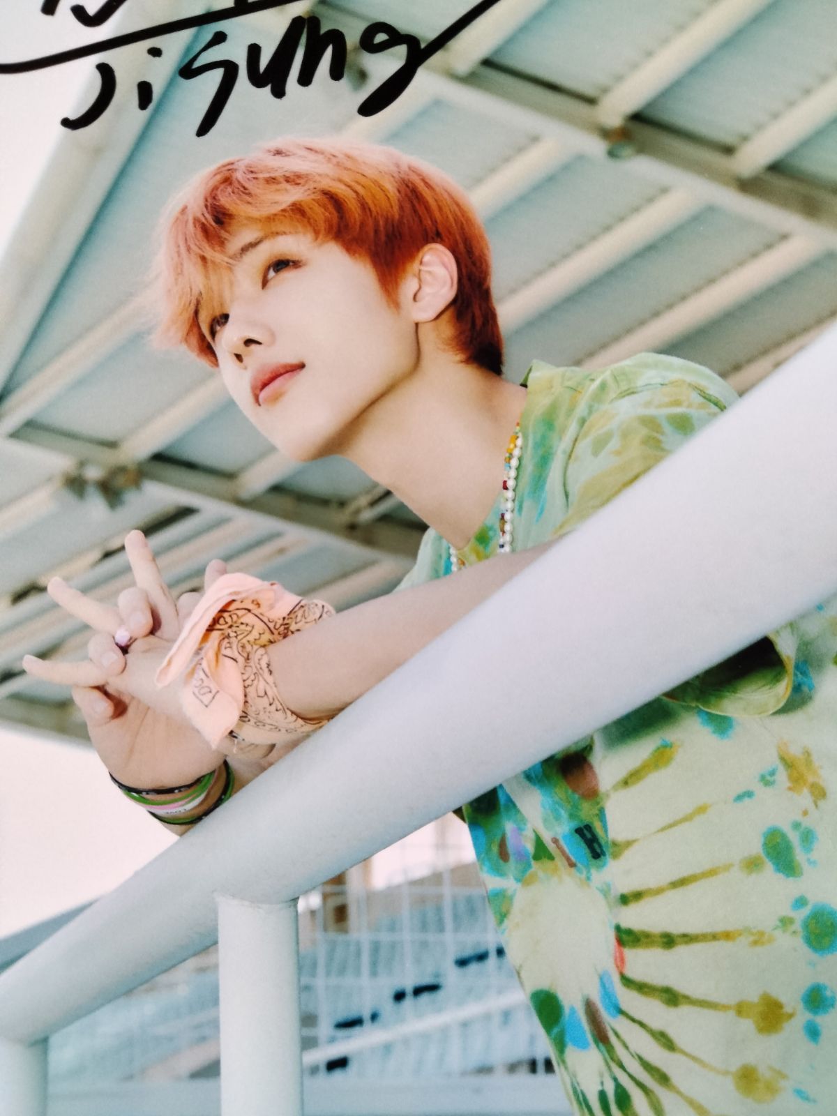 チソン直筆サイン入り2Lサイズ写真…NCT…Jisung …