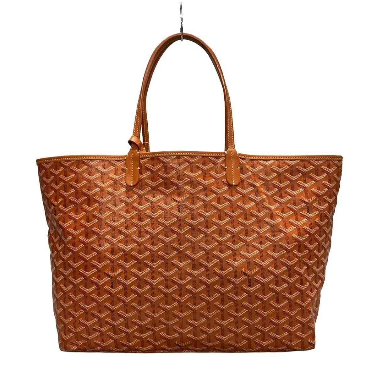 GOYARD(ゴヤール) トートバッグ サンルイPM オレンジ×ブルー×マルチ レザー