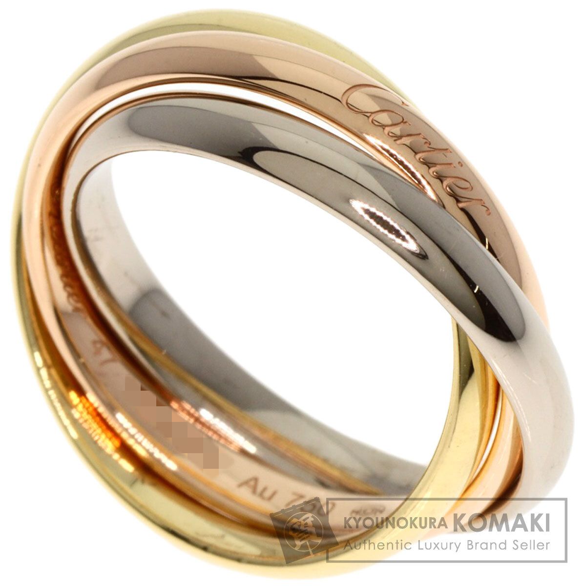 新品仕上げ済】Cartier カルティエ トリニティリング 47 7号 新品