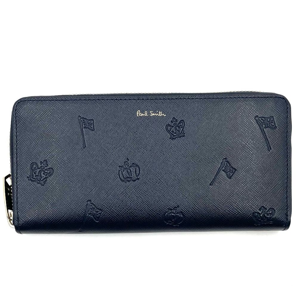 Paul Smith ポールスミス 長財布 ポールドローイング ネイビー 財布