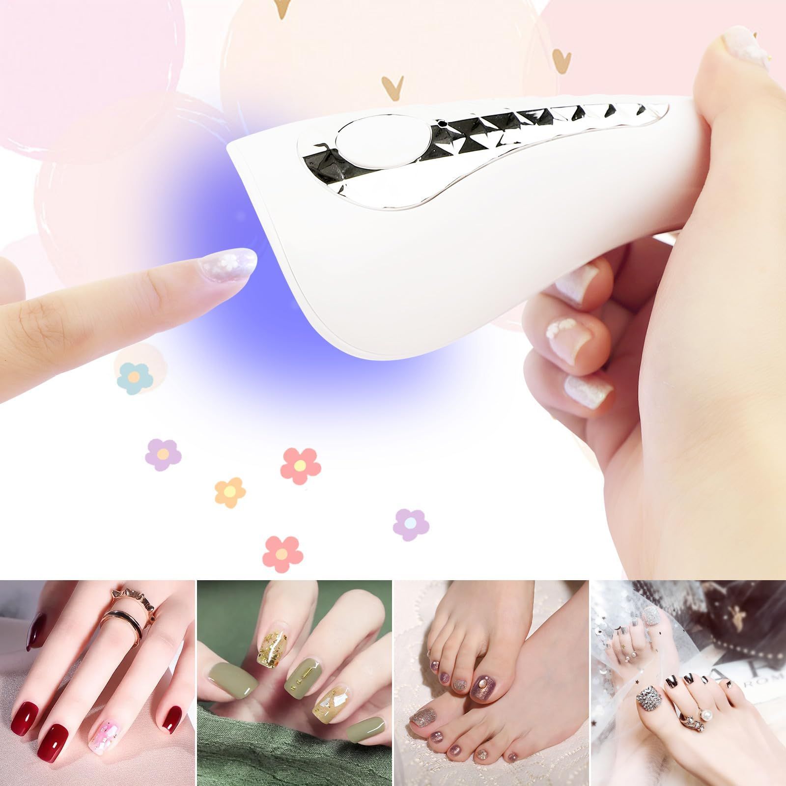 在庫処分】LEDライト 硬化ライト ジェルネイル タイマー設定可能 