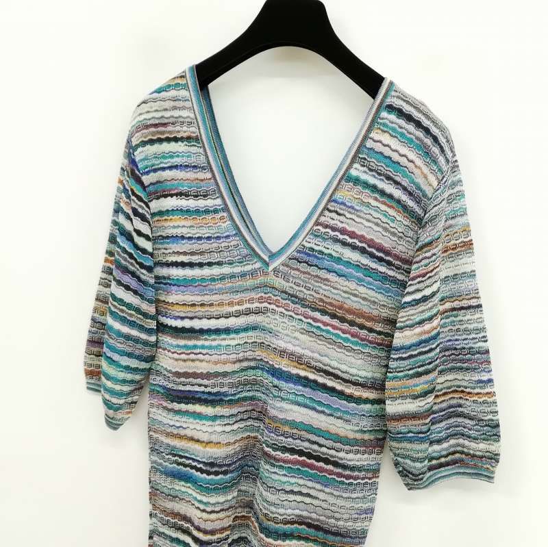 ミッソーニ MISSONI ニット プルオーバー トップス Vネック 美品