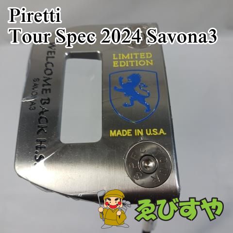 入間【新品】 パター ピレッティ Tour Spec 2024 Savona3  34ｲﾝﾁ　[6232]