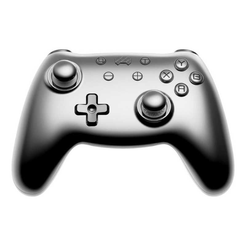 送料無料 ♥ 未開梱 PBTAILS ホールエフェクトセンサー搭載 フルメタル仕上げ ワイヤレスゲームパッド Crush Silver Ghost Silver Ghost PB-WBC03-GH