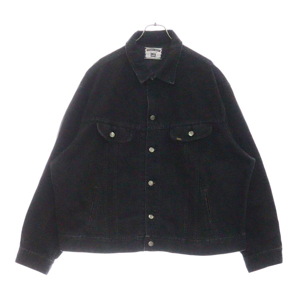90s ユーロ Lee コットンジャケット トラッカージャケット ヴィンテージ黒 90s ユーロ Lee コットンジャケット トラッカージャケット