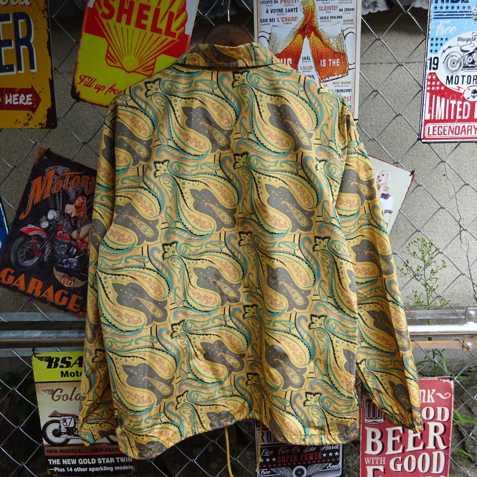 『美品』stussy ステューシー ペイズリー柄 ジャケット STUSSY ステューシー コーチジャケット 総柄 ペイズリー柄 M